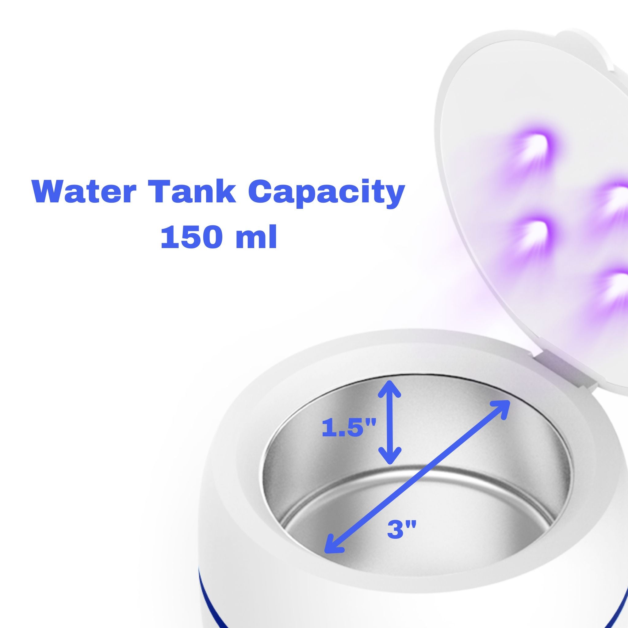 Ultrasonic Retainer Cleaner with UV lights