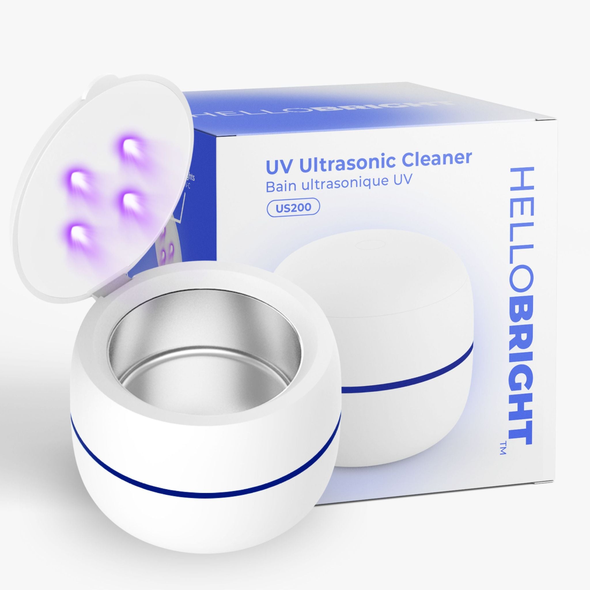 Ultrasonic Retainer Cleaner with UV lights